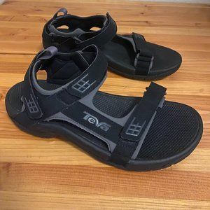 Teva Minam Hiking Sandal, Mens, Black, Size 8